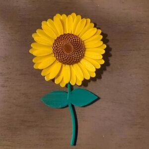 Sunflower refrigerator magnet